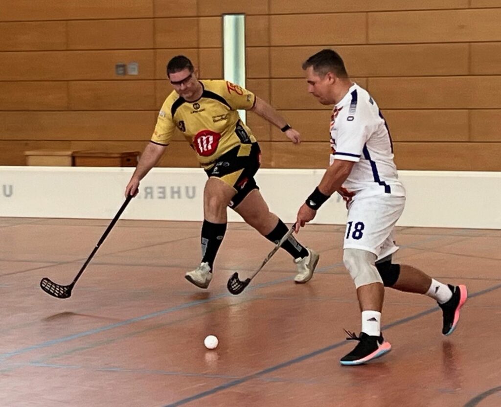 Floorballspiel der Karower Dachse gegen den TSV Rangsdorf