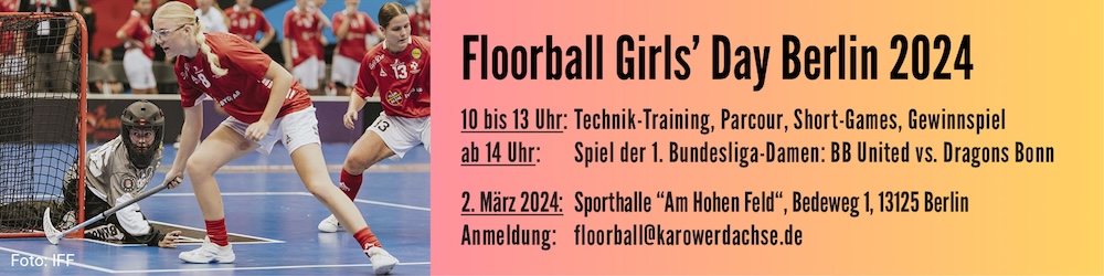 Floorball Girls Day 2024 in Berlin bei den Karower Dachsen