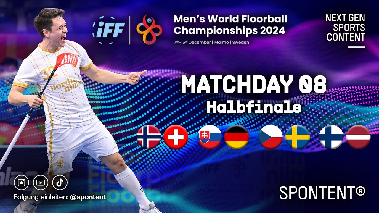 Floorball | Matchday 08 | Halbfinale | Men's World Floorball Championships 2024